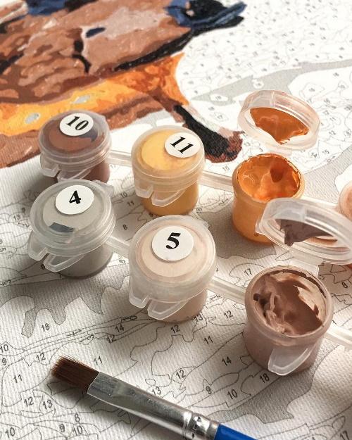 Afbeeldingen op nummer Besneeuwde nacht