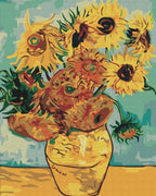 Afbeeldingen op nummer Zonnebloemen. Van Gogh