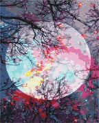 Afbeeldingen op nummer Uitkijkend over de maan