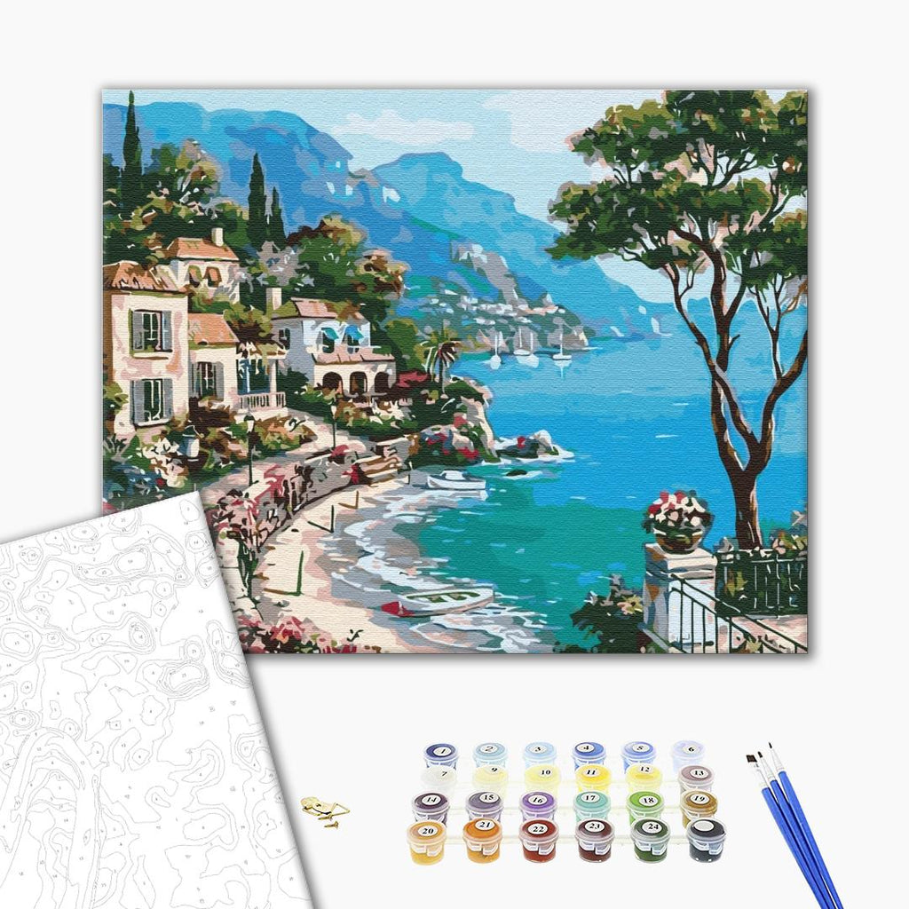 Afbeeldingen op nummer Italiaanse dijk