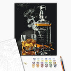 Afbeeldingen op nummer Set van echte man