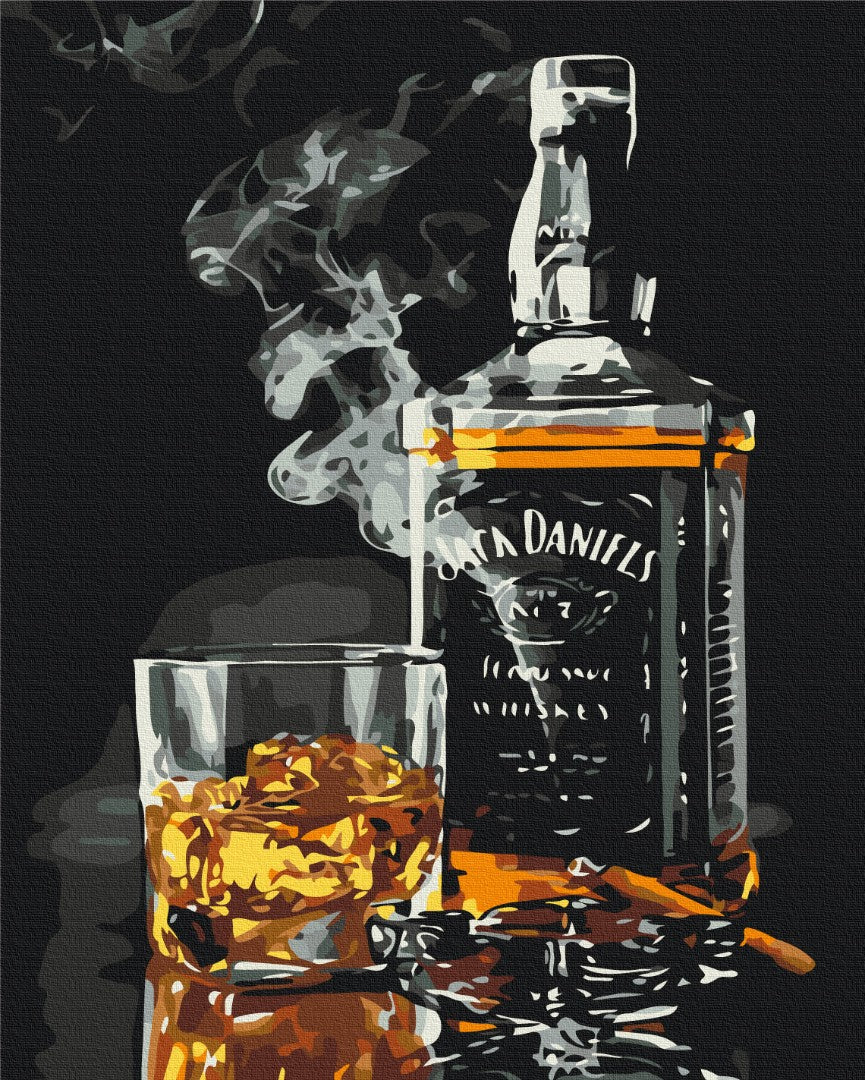 Afbeeldingen op nummer Set van echte man