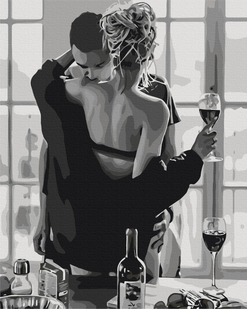 Afbeeldingen op nummer Gepassioneerd stel