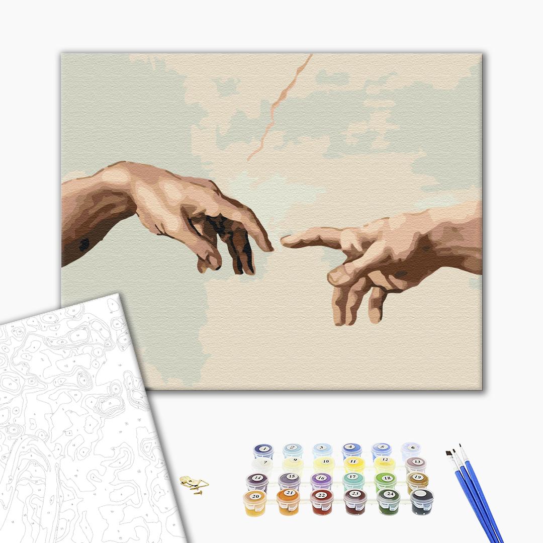 Afbeeldingen op nummer De schepping van Adam