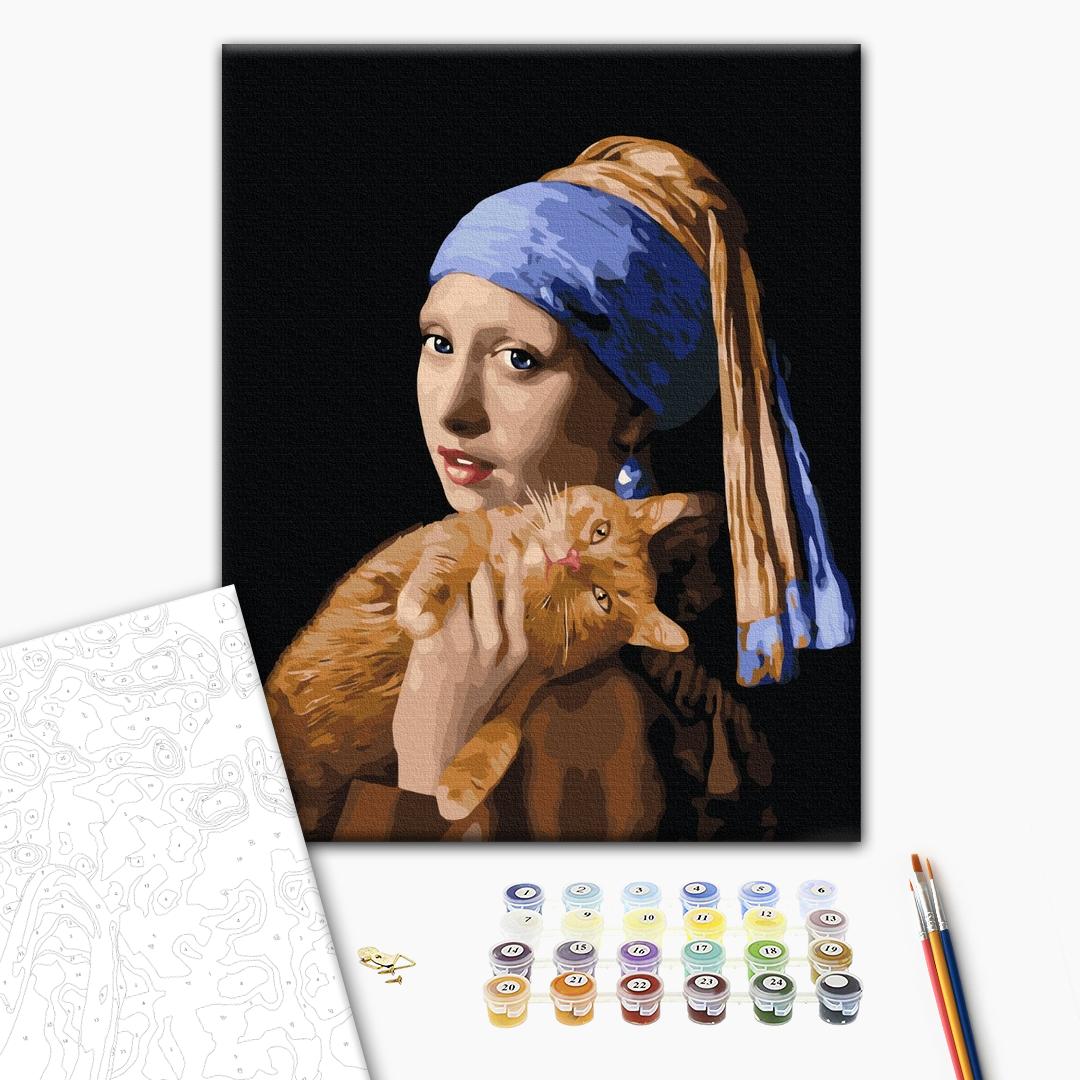 Afbeeldingen op nummer Girl with a pearl earring