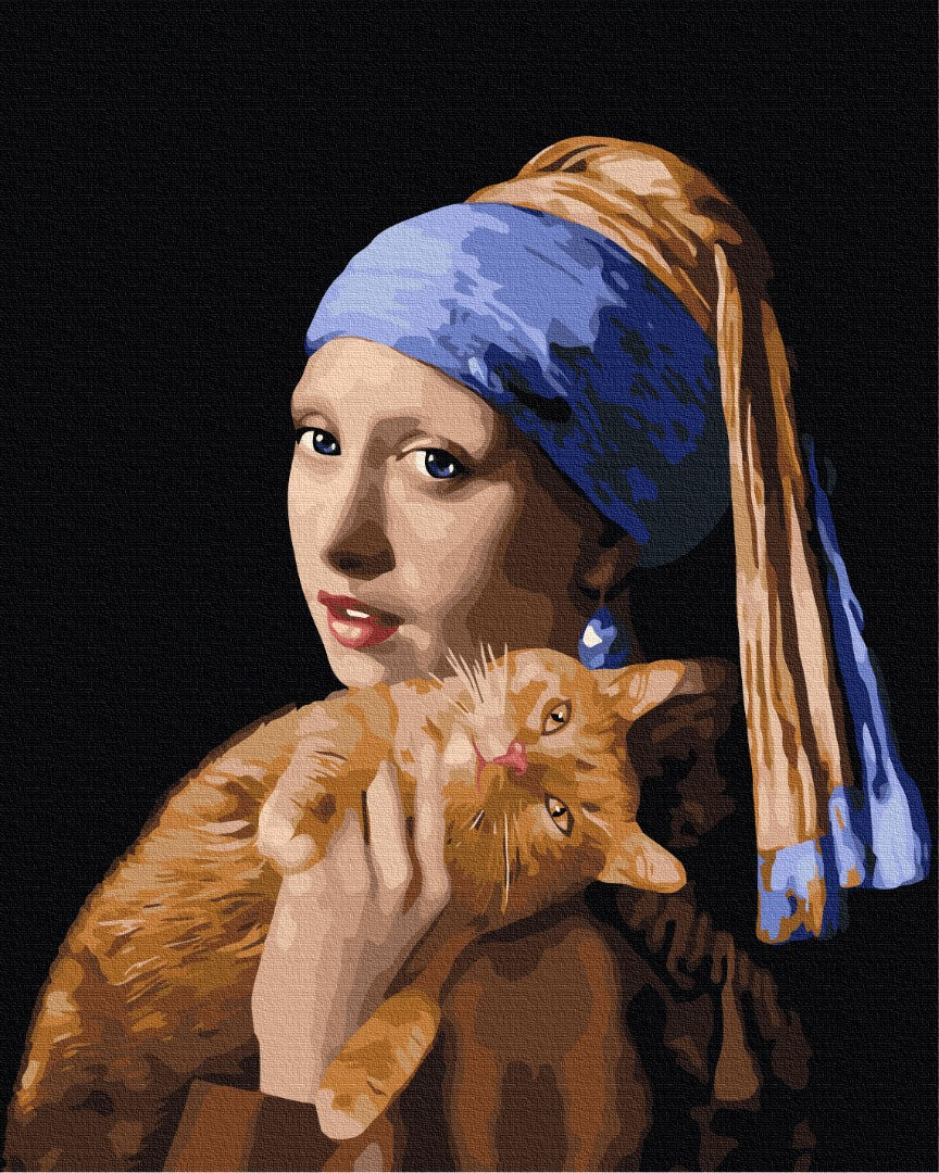 Afbeeldingen op nummer Girl with a pearl earring