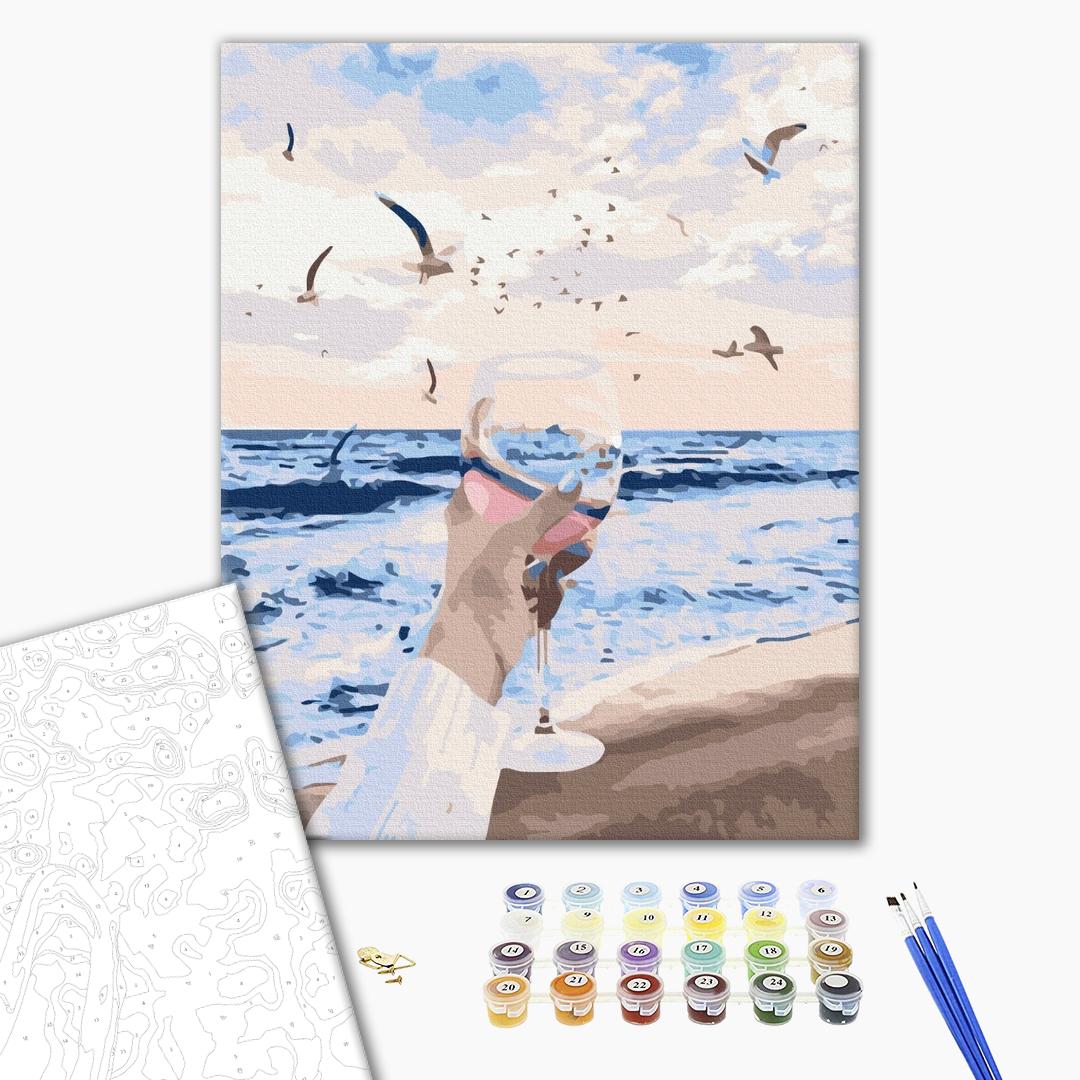 Afbeeldingen op nummer De zee in een glas