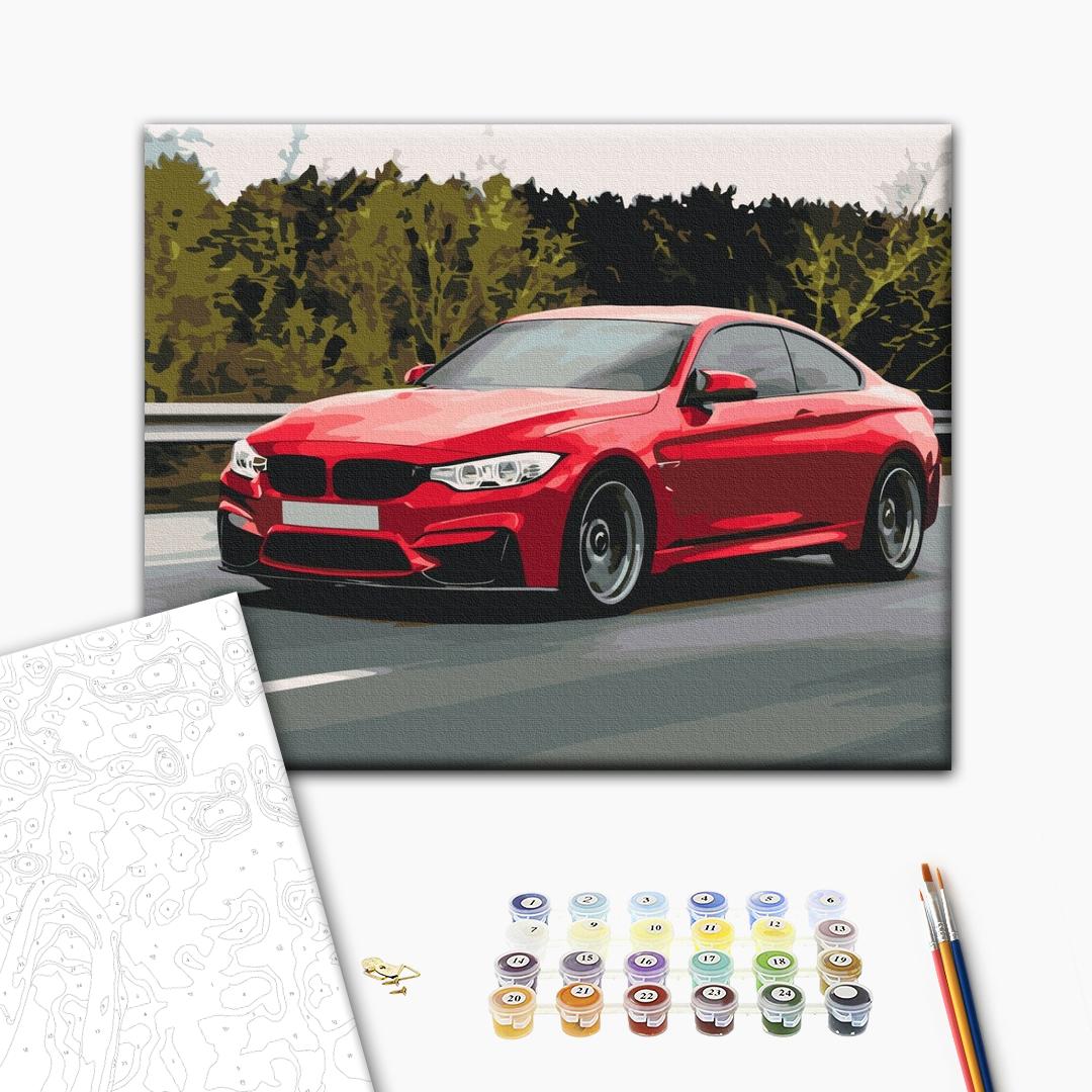 Afbeeldingen op nummer Sportwagen