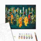 Afbeeldingen op nummer Kruidige specerijen