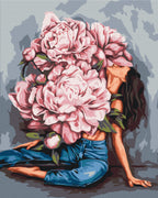 Afbeeldingen op nummer Draaikolk van pioenen @Daria Mikhailishina