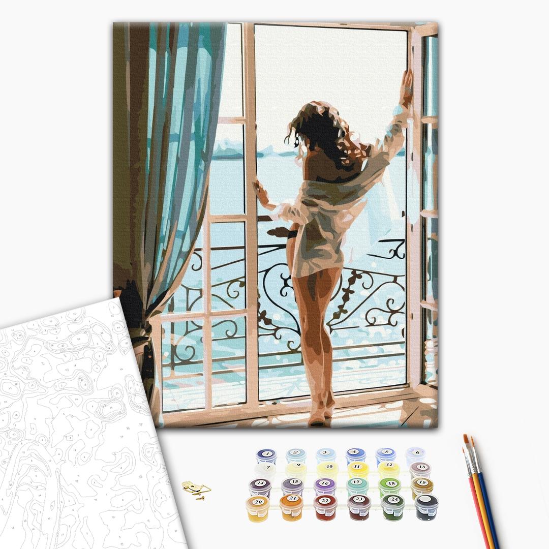 Afbeeldingen op nummer Verleidelijke ochtend