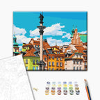 Afbeeldingen op nummer Kasteelplein. Warschau