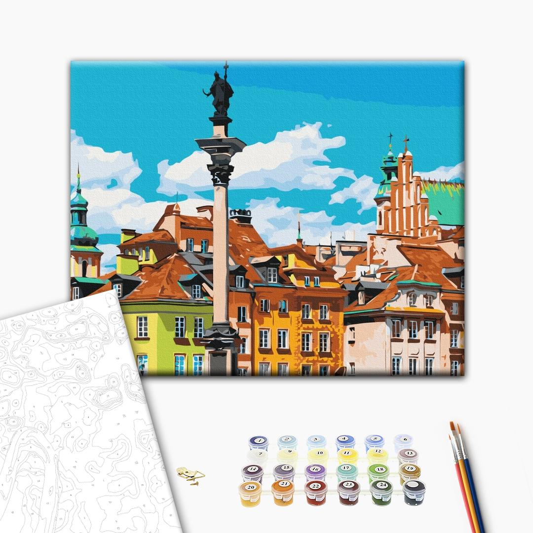 Afbeeldingen op nummer Kasteelplein. Warschau