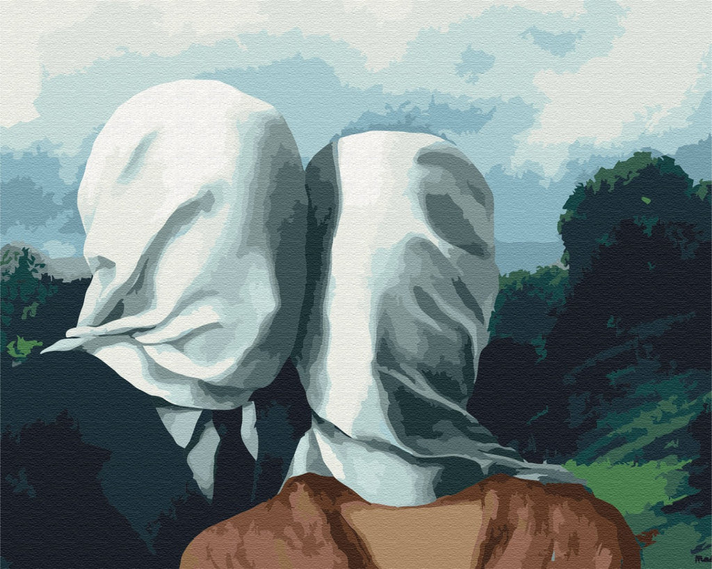Afbeeldingen op nummer Rene Magritte "Loversі"